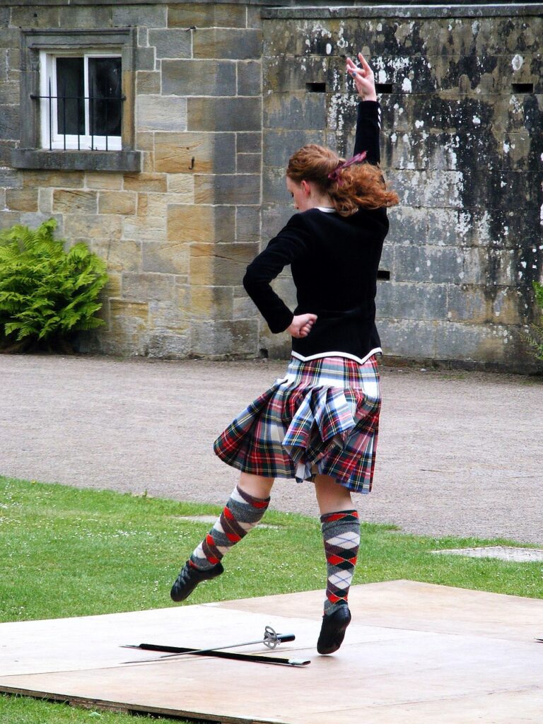 girl, kilt, dancer, highland, sword, scotland, history, tradition, socks, hair, red, brown, entertainment, dance, movement, poise, traditional, historic, garment, clothes, clothing, kilt, kilt, kilt, kilt, kilt, scotland